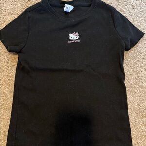 Hello Kitty Black Tee with Pink Bow